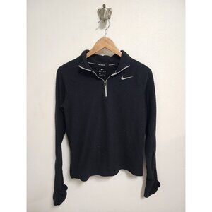 Nike Sphere black quarter zip long sleeve running shirt S